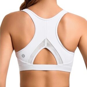 Luxe White Sports Bra